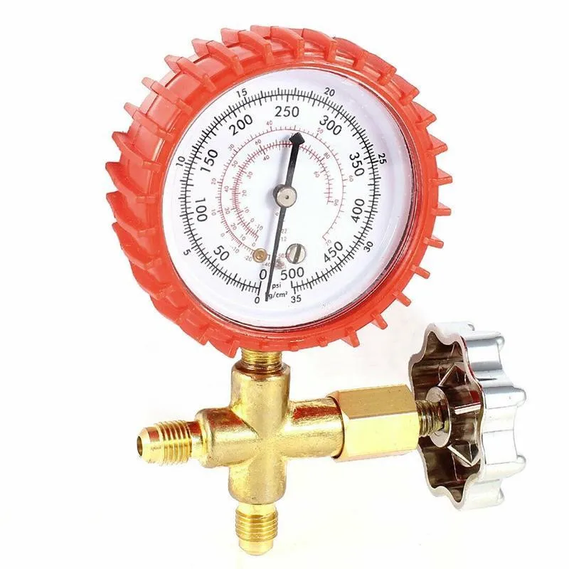 1Pc 11Mm Thread Air Conditioner Koeling Enkele Spruitstuk Manometer Tool