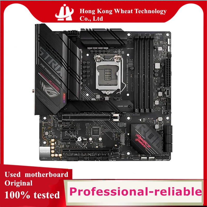 オリジナルの中古マザーボード,Intel Rog Strix B560-G,wifi,b560,ddr4,128GB,lga 1200,usb 3.0,sata3,デスクトップ用