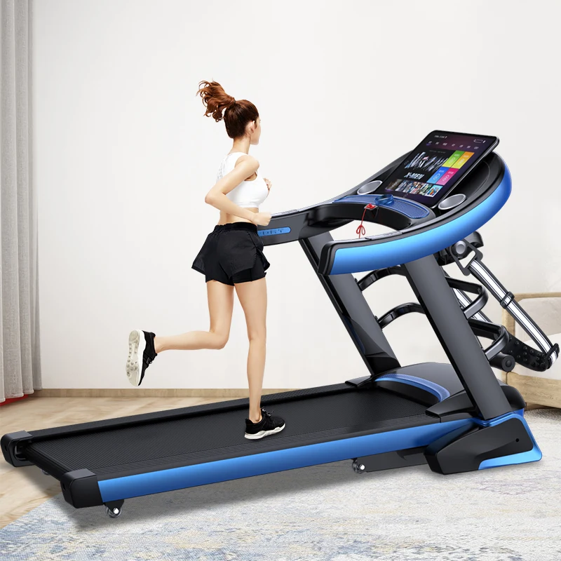 2024 Home Fitness 3.5hp Folding LCD Screen Motorized Manual Treadmill Running Machine