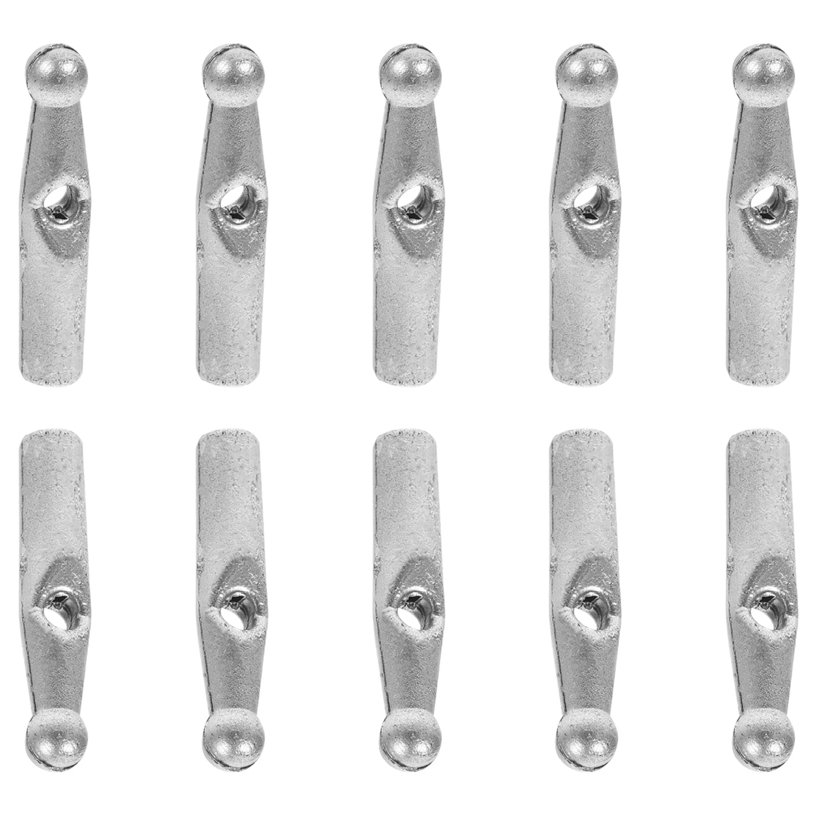 

10pcs Umbrella Bead Accessories Silver 2mm Hole Plastic Cover Long Handle Small Metal Repair Components Folding Rain Umbrellas