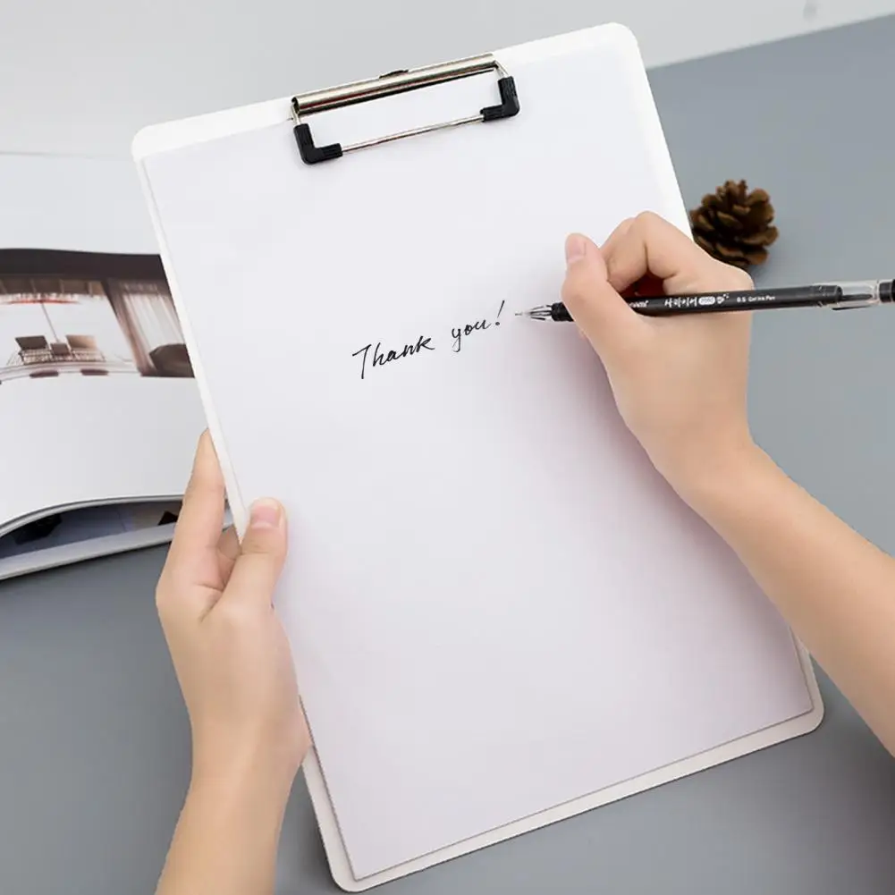Useful File Folder  Shock-proof Stationery Clip Writing Pad  A4 A5 A6 File Memo Test Paper Clipboard