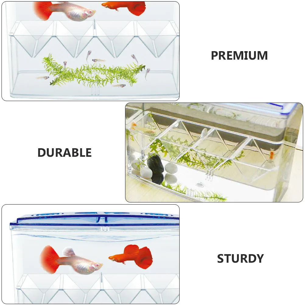 

Fish Hatching Breeding Box Tank Incubator Bowl Separator Plastic Durable Sturdy Aquarium Fish Tank Pet Supplies