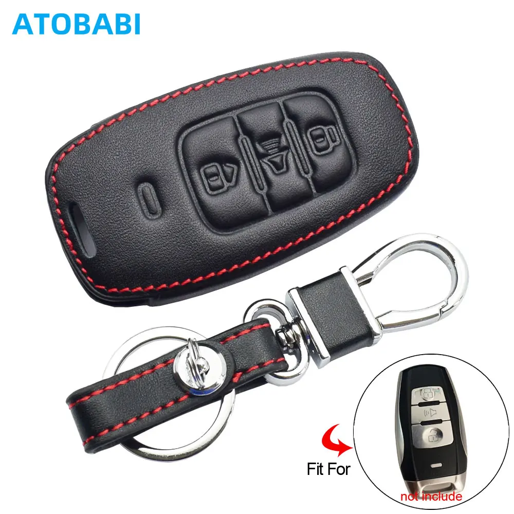 Leather Car Key Cov… - image