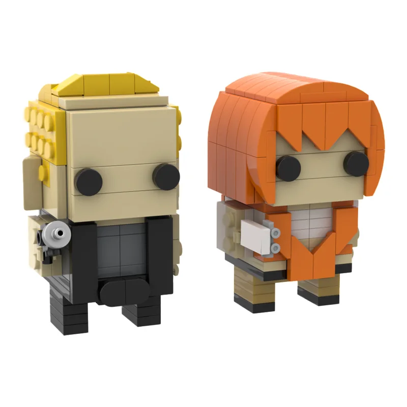 258 PCS MOC Beroemde Filmkarakters Brickheadz Modulaire Bouwstenen Model Voor Kind Montage Display Speelgoed Festival Verrassingscadeau