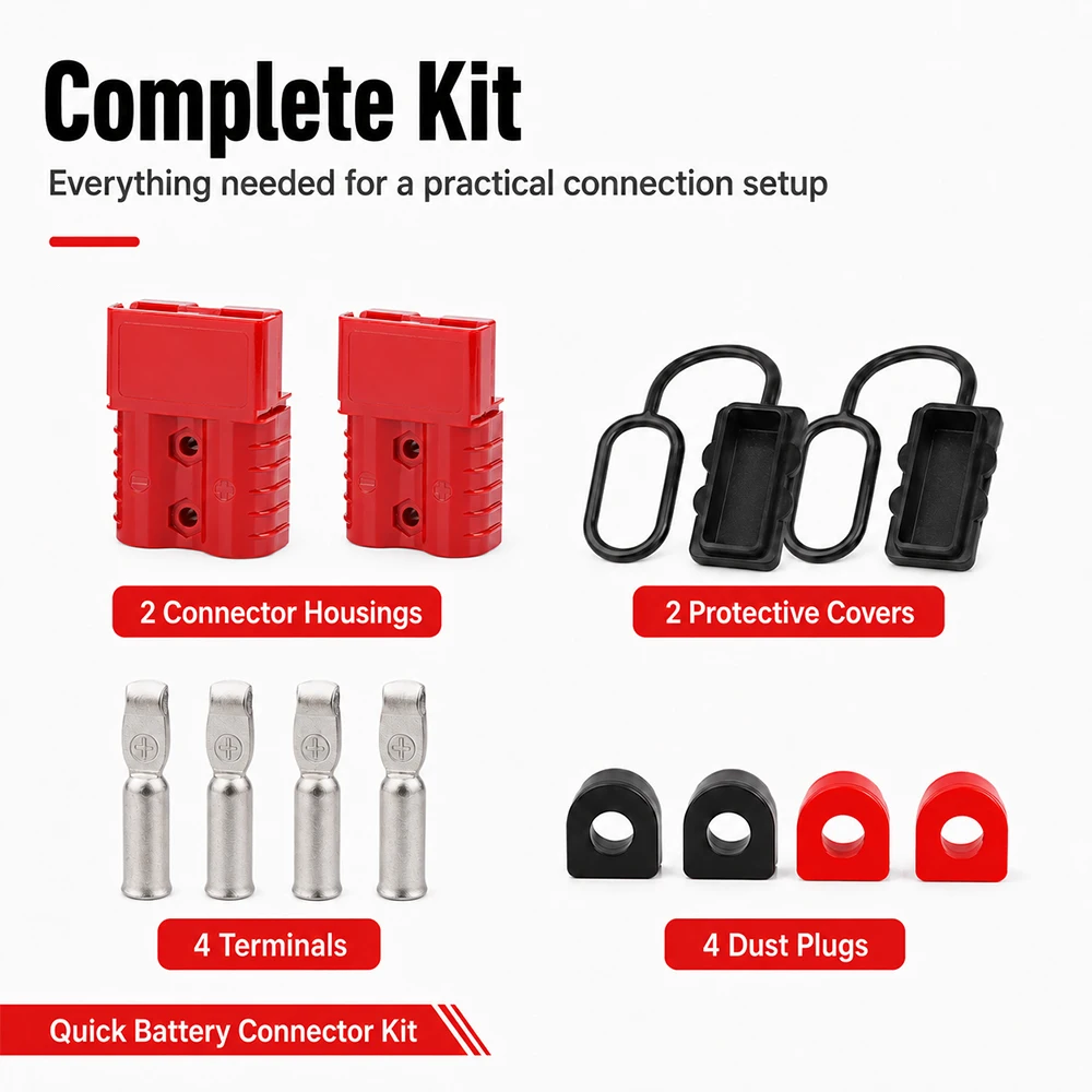 Elastomer Dust Cover/Cap For SB175A High Current Quick Disconnect Battery Connector Plug Kit With Rubber Sealing Plug