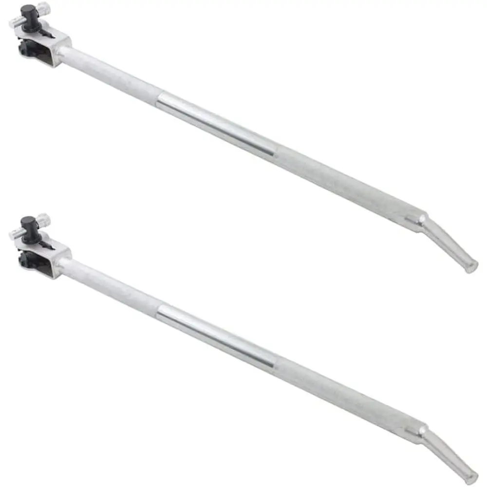 39.5 Ratcheting Winch Bar for Stand and Trailer - Chrome Steel with Non-Slip Grip and Secure Tip