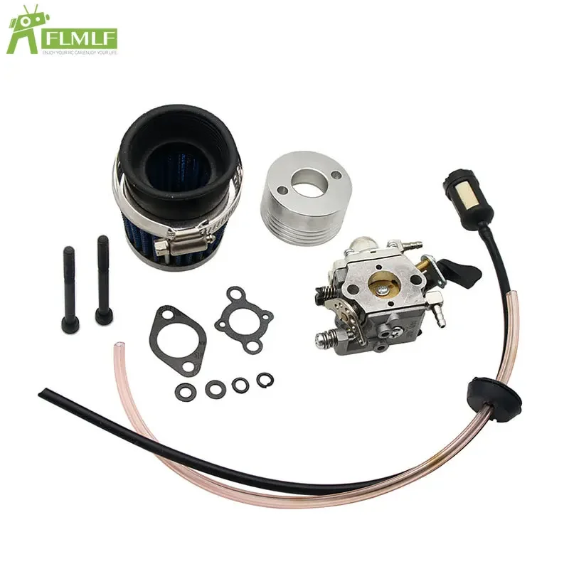 Carburateur moteur 23CC ~ 58CC, filtre à air, kit de tuyaux pour 1/5 Gardens I ROFUN ROVAN KM BAAlbanLosi 5Markets T FG GoPed RedCat, pièces de voiture RC