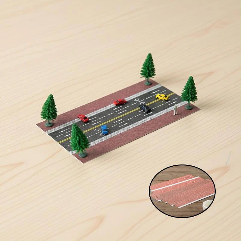 

Реалистичная имитация кирпичной дороги из АБС-пластика для DIY-моделирования микроландшафтов, миниатюрных сцен и железнодорожных макетов