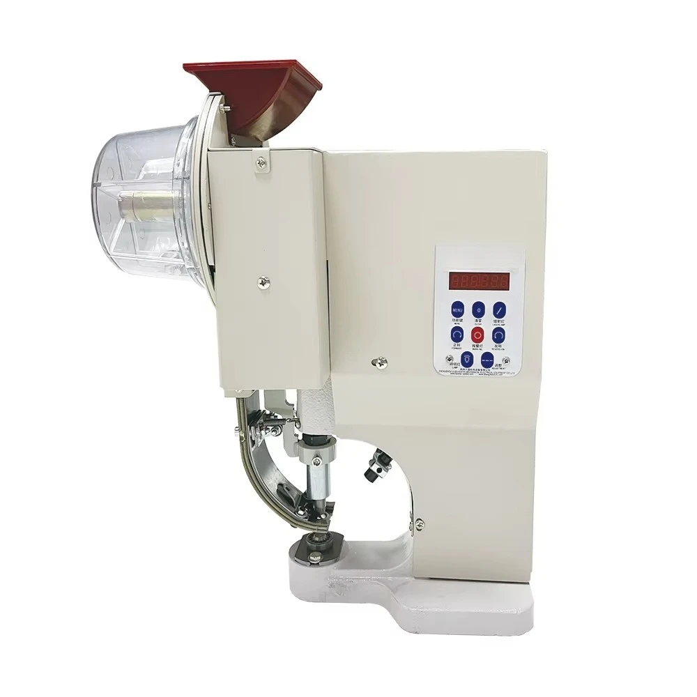 Global Best Seller Fully Automatic Loop Fastening & Punching Machine with 1 Bag of Buttonholes Included