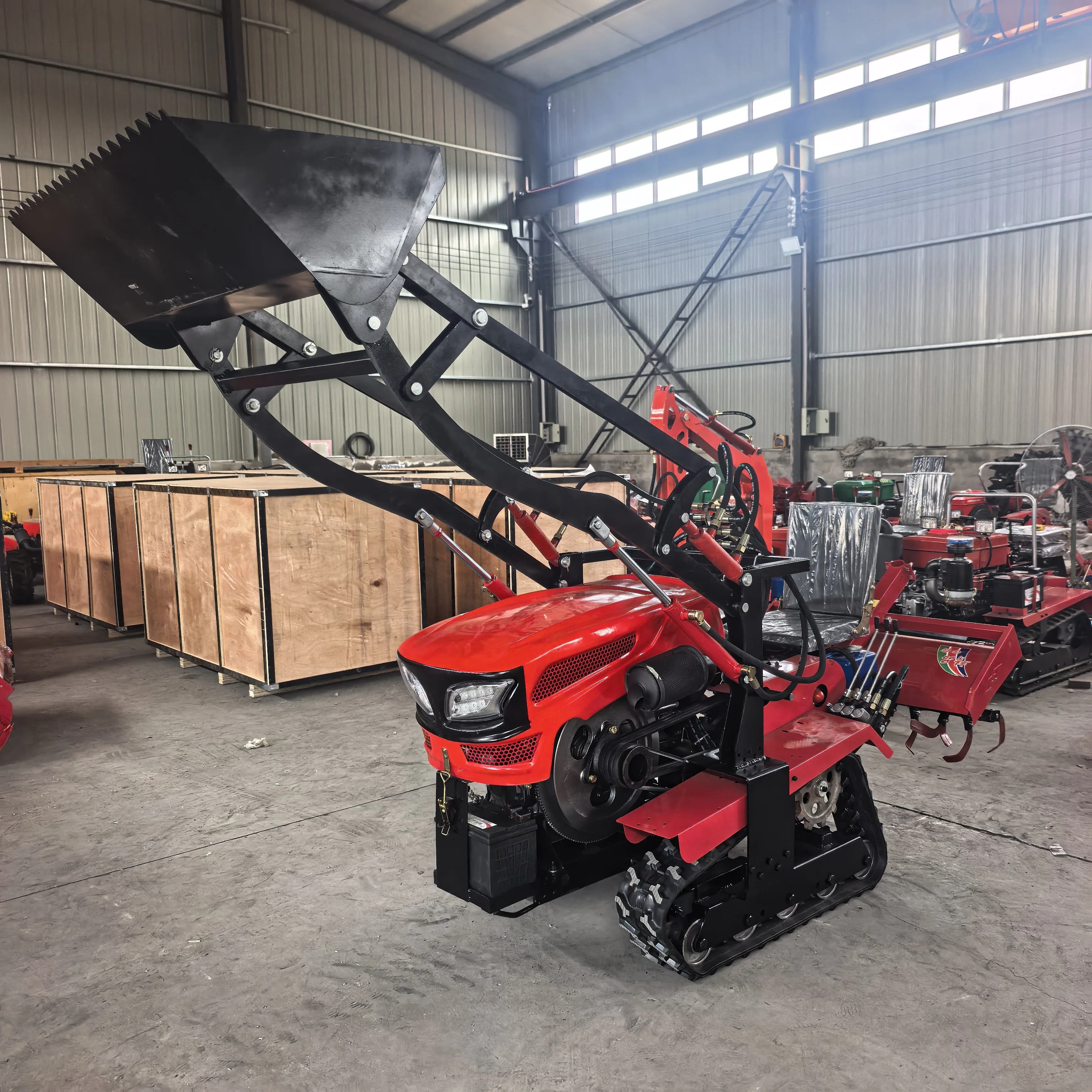 Trator Mini de Borracha 25HP 3 - Agriculture Farming Work avaliação e preço
