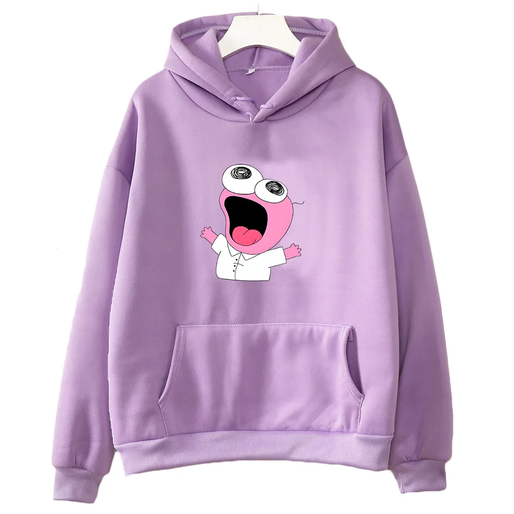 Smiling Friends Cartoon Print Hooded Anime Print Harajuku Kawaii Sweatshirt With Hooded Retro Clothing Ropa Hombre Fashion Hoody