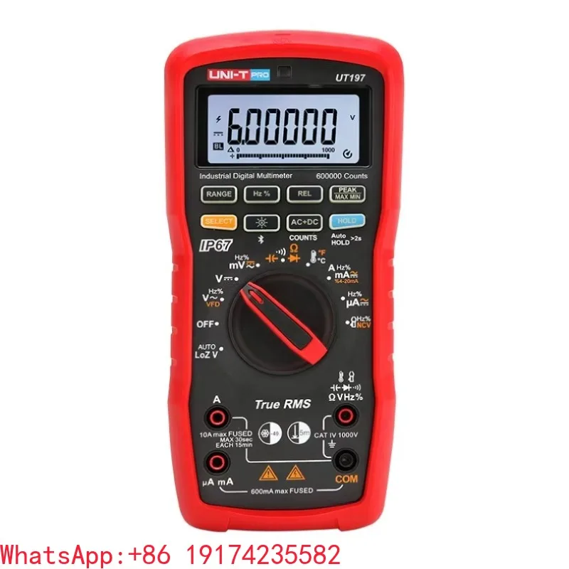 UNI-T UT197 Industrial Handheld Digital Multimeter Detector Multi-meter