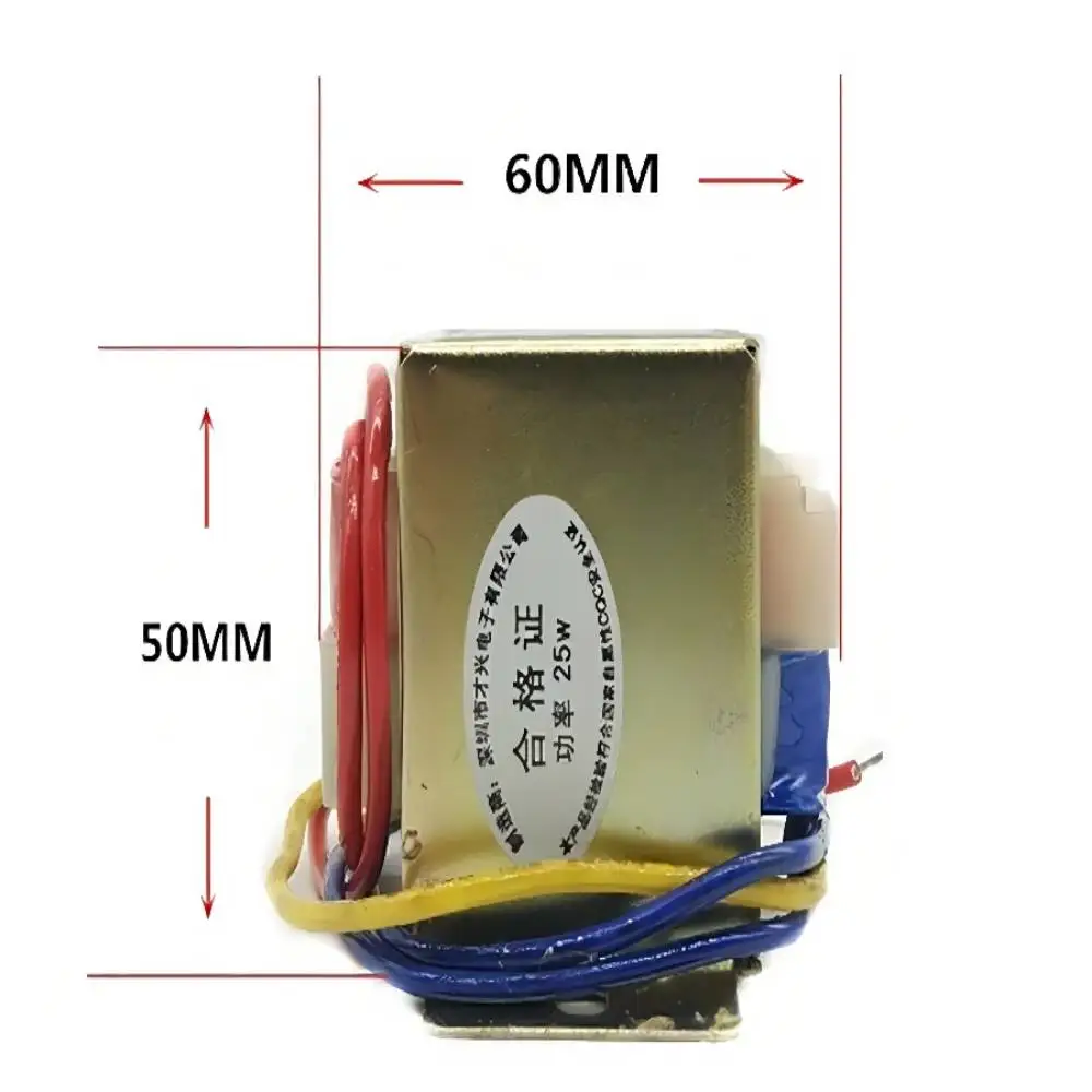 EI57 all copper AC transformer 25W 50Hz p60Hz input voltage AC 220V output voltage single/double 6V 9V 12V 15V 18V 24V