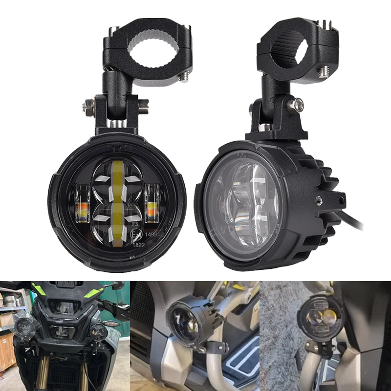 

Motorcycle LED headlights, motorcycle fog lights LED auxiliary driving lights, spotlights, white farol motorcycle fog lights