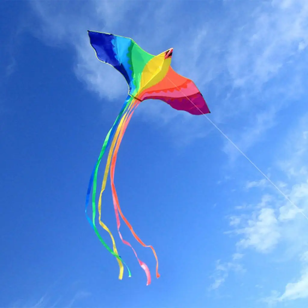 3D Phoenix Kite Giant Easy to Fly Long Tail Single Line Kites for Beach Toy