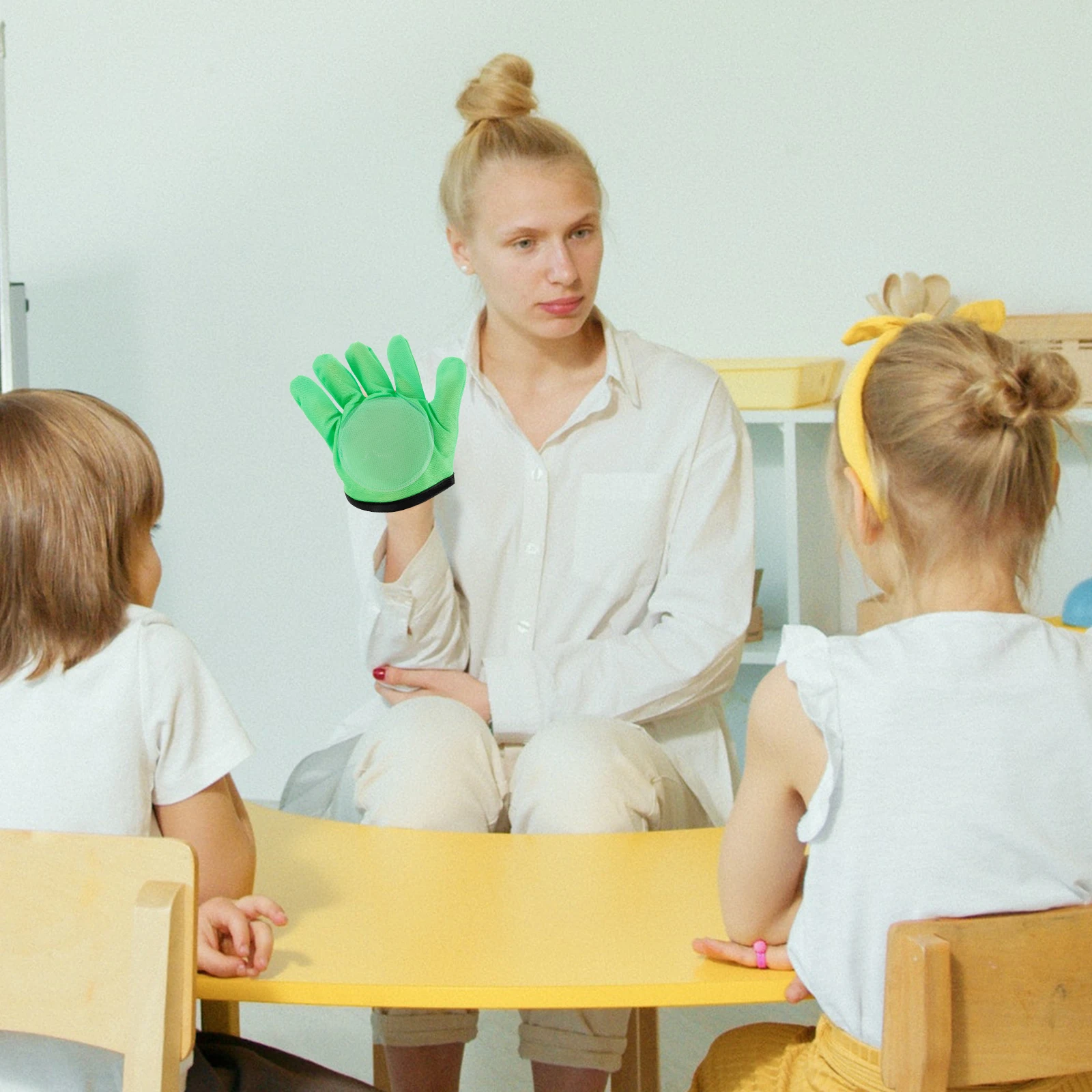

2 Pcs Sticky Ball Gloves Catch Games Toys Mittens Beach Bounce and Catching Balls