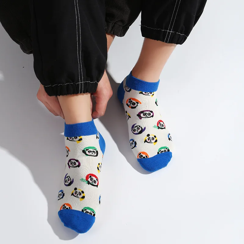 Fashion Colorful  Happy Socks Men Cotton Boat woman Socks Interest Funny Originality Series Harajuku Ankle Sock Ankle Socks