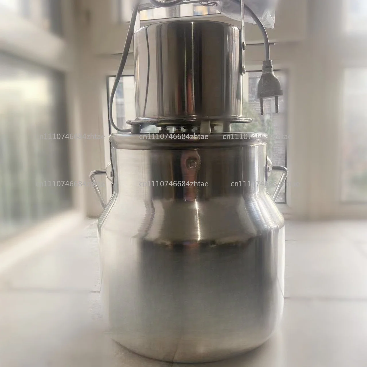 With Stainless Steel Lid Electric Aluminum Butter Churn/Milk Mixer--Only Euro 220v