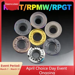 10 sztuk wkładek z węglików spiekanych RPMT08T2/10T3/1204 wewnętrzne narzędzie tokarskie frez narzędzie cnc RPMT1003/1605 narzędzie tokarskie frezarka do drewna frezy do frezarki narzędzia tokarka