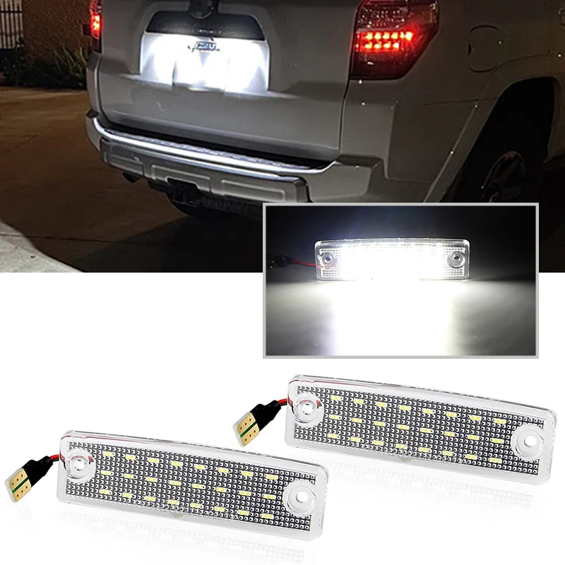 For Toyota Land Cruiser Prado 150 Haice 100 Series 4Runner Sienna Sequoia Hilux Lexus GX470 Led License Plate Lights 81270-35090