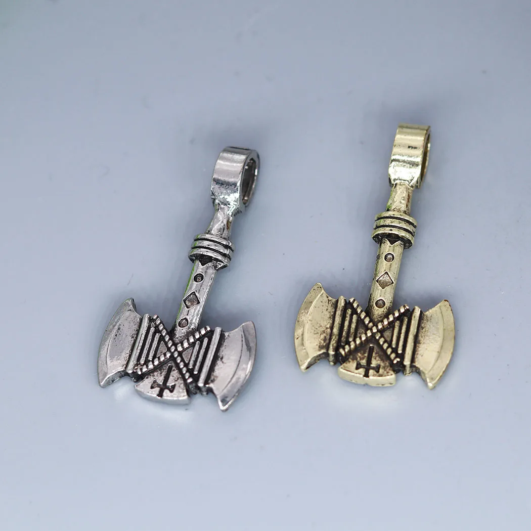 3Pcs/lot Valknut Viking Men Charm Pendant For DIY Necklace Earrings Handmade Jewelry Making