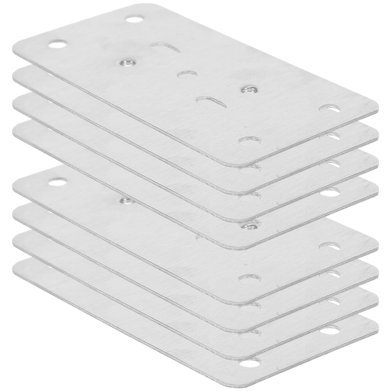 

8pcs Reinforcement Deadbolt Filler Thickened Lock Fixing Plate For Cabinet Repair Stainless Steel Security Plate