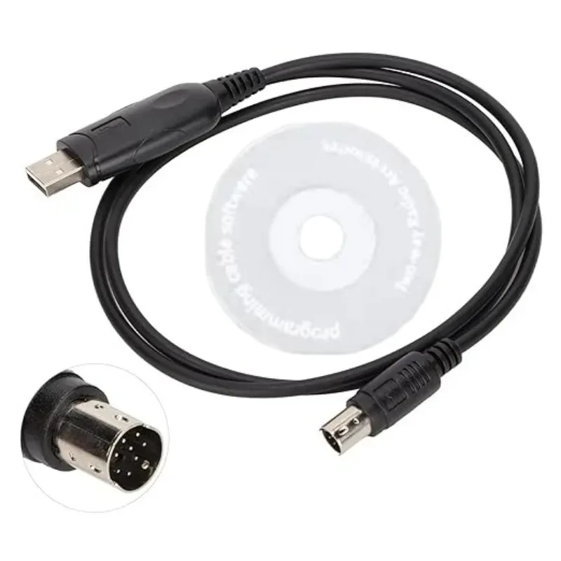 

CT-62 CAT Cable 8 Pin Din Male Serial To USB Adapter for Yaesu Radio FT-100D FT-817 FT-857 FT-897 VX-1700 USB Programming Cables