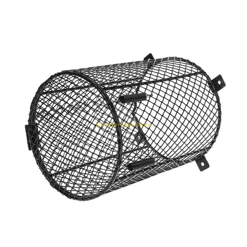 

Reptiles Heat Lamp Guard with 4 Screws Amphibians Heating Bulbs Mesh Cover Anti-Scald Lamp Cover Cylinder & Square B46D