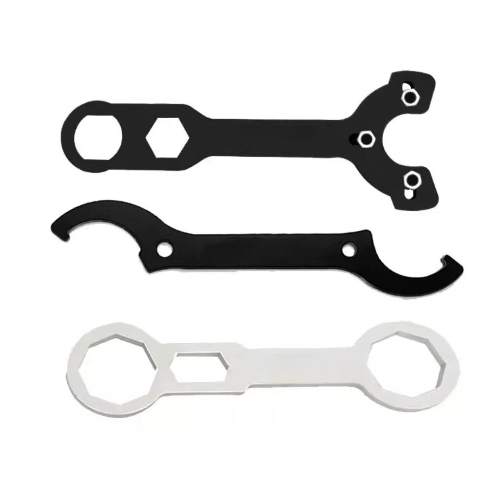 3pcs Black New Oil Seal Seat Remove Spanner Steering Stem Wrench For Motorcycle Fork-Cap Wrench Tool Automotive Accessories