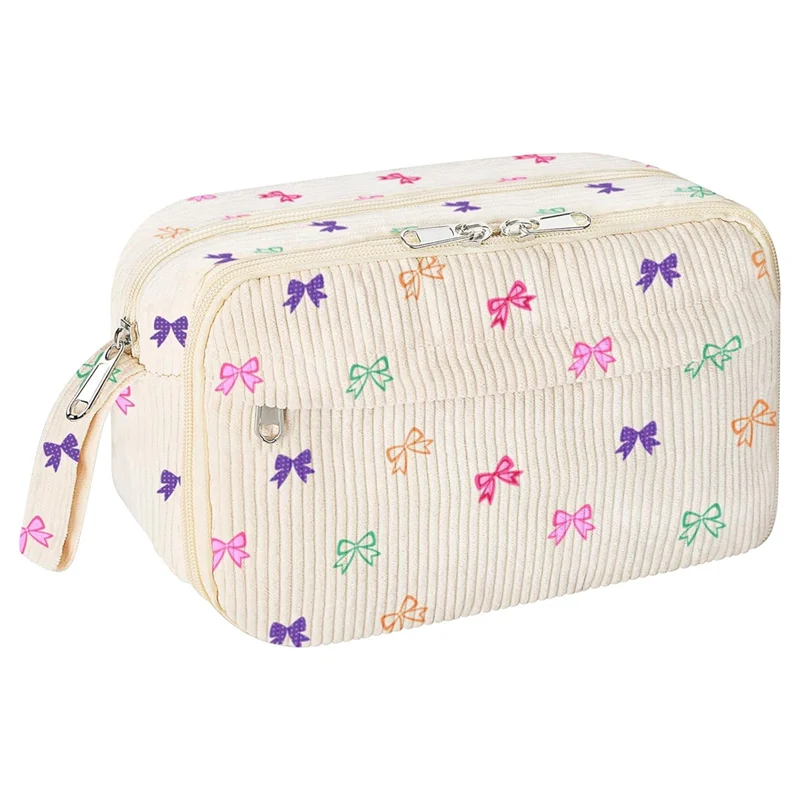 

A95I-Большой вельветовый пенал на молнии для девочек, милая эстетичная сумка с отделениями