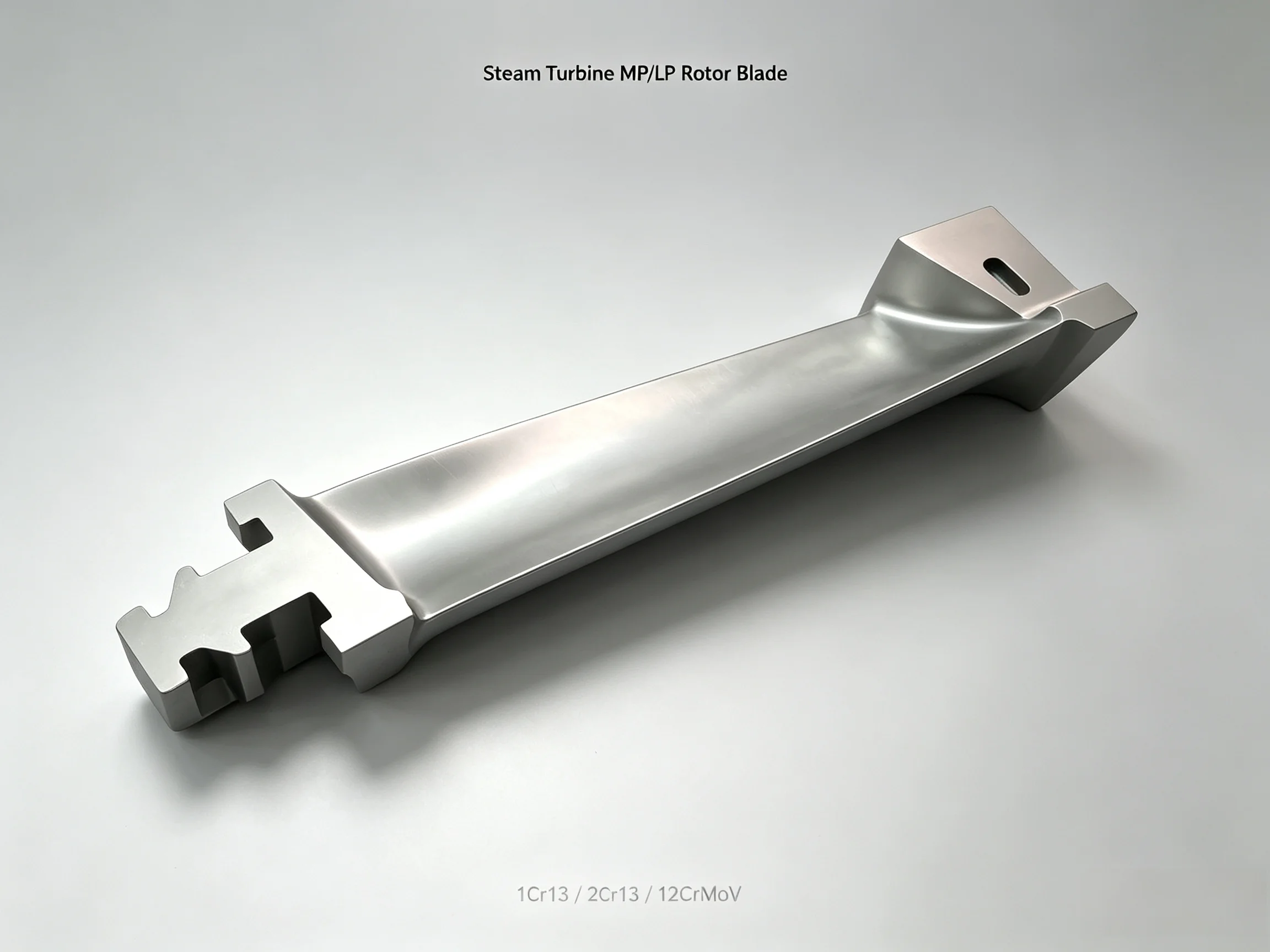 Steam Turbine Moving Blade Forged Alloy Rotating Blade HP MP LP Stage Thermal Power Rotor Overhaul Spare Parts Jiangsu 1 Year