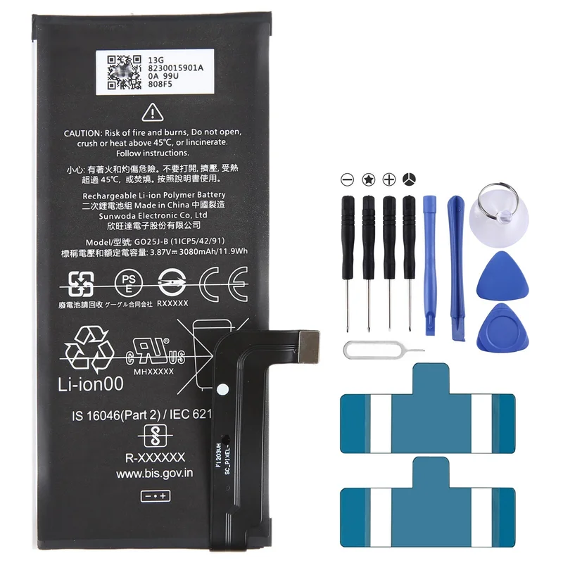 For Google Pixel 4a 4G 3080mAh Battery Replacement G025J-B