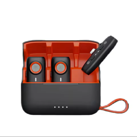 Hohem-MIC-01 Microfone sem fio Lavalier, gravação com cancelamento de ruído, bateria de 20 horas, iPhone, Android, Live Streaming