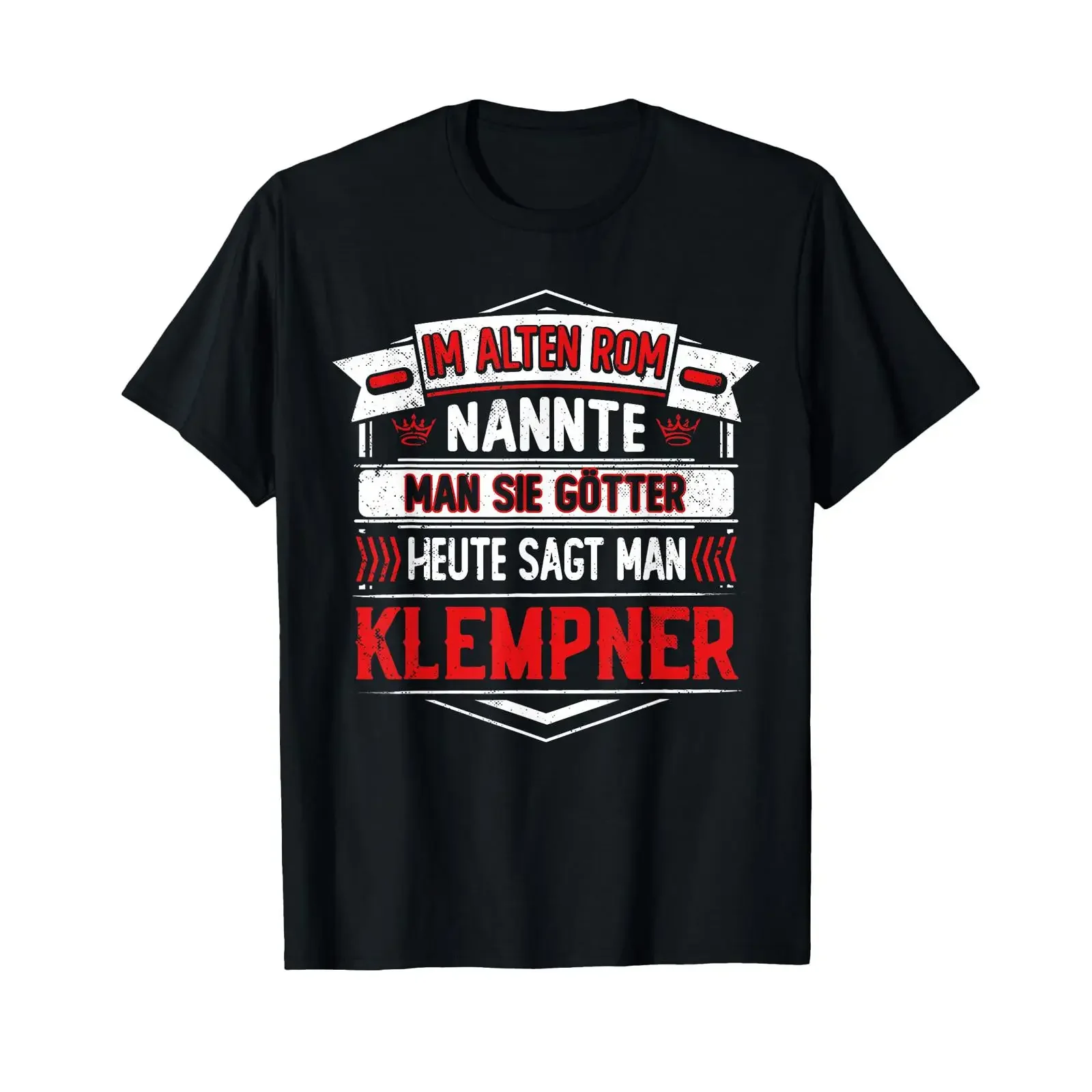 Funny Saying Installator Heizungsbauer Plumber T Shirt black s vintage Washed streetwear homme Slightly Comfortable Versatile