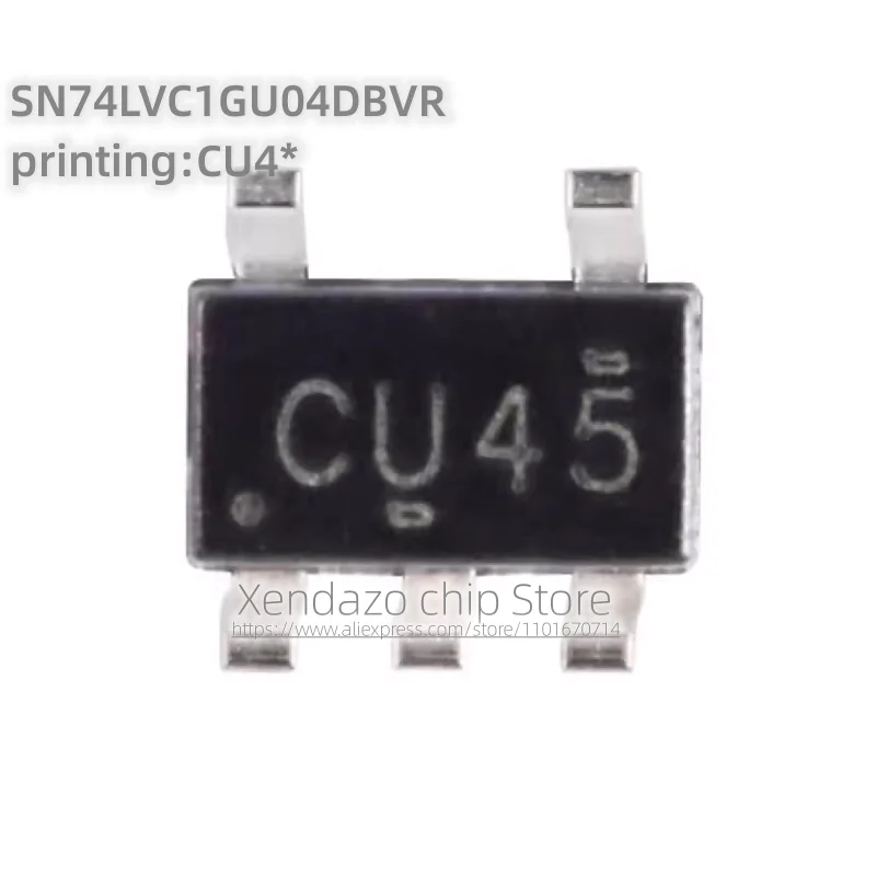 10pcs/lot SN74LVC1GU04DBVR printing CU4* CU45 SOT-23-5 package Original genuine Single channel inverted gate logic chip