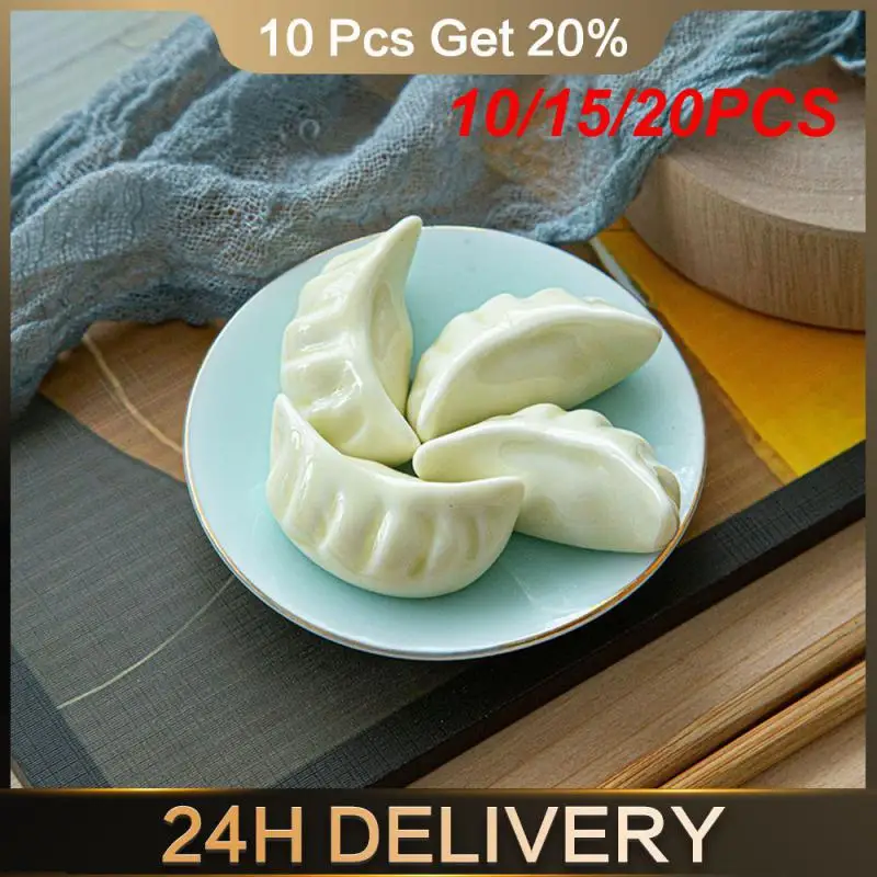 10/15/20PCS Spoon Rack Cute Chopsticks Holder Hotel Sets Dumplings Chopsticks Holder Creative Dumpling Chopsticks Holder