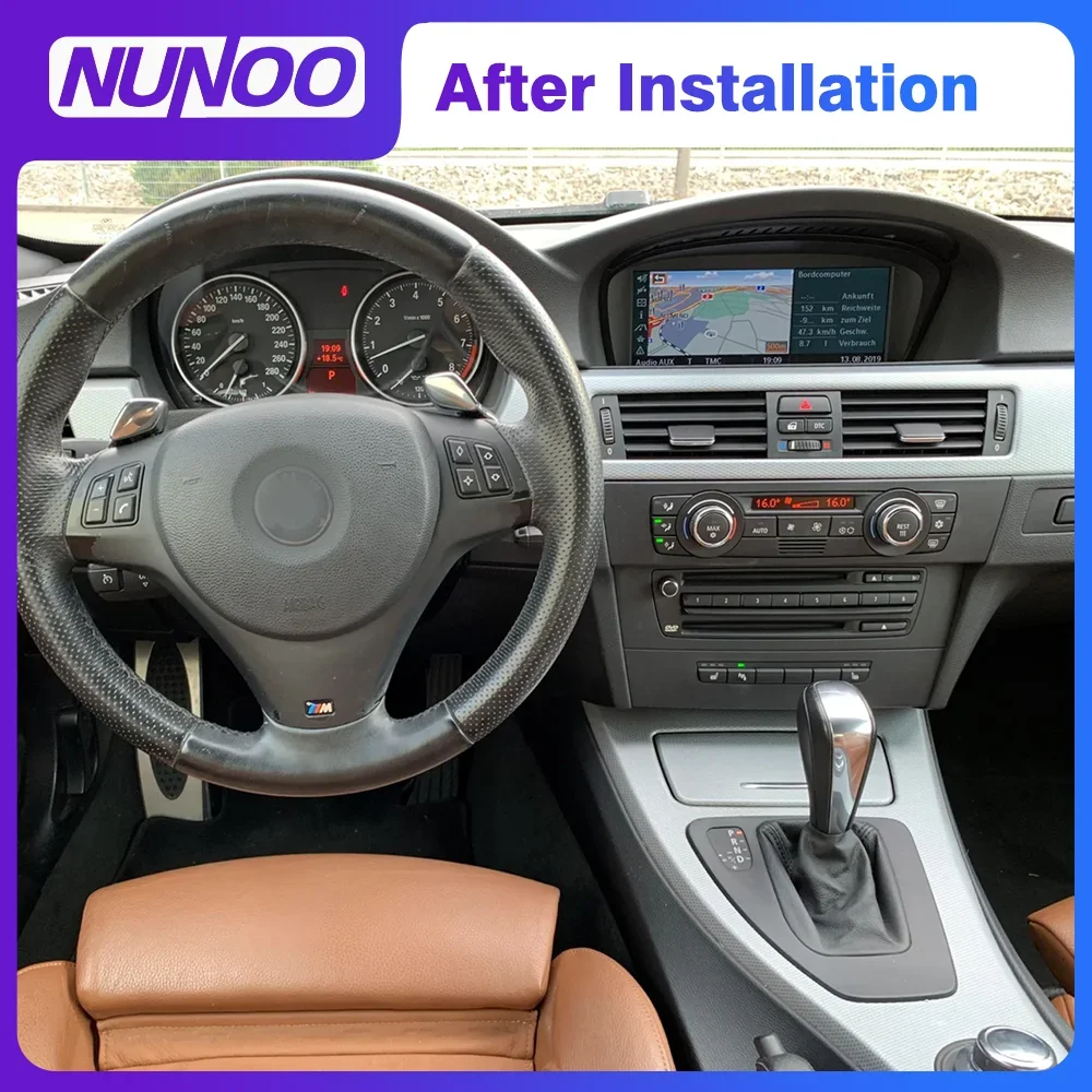 Nunoo Qualcomm CarPlay For BMW 3 5 Series E60 E61 E62 E63 E90 E91 E92 2005-2012 Car Multimedia Player GPS Navigation Screen