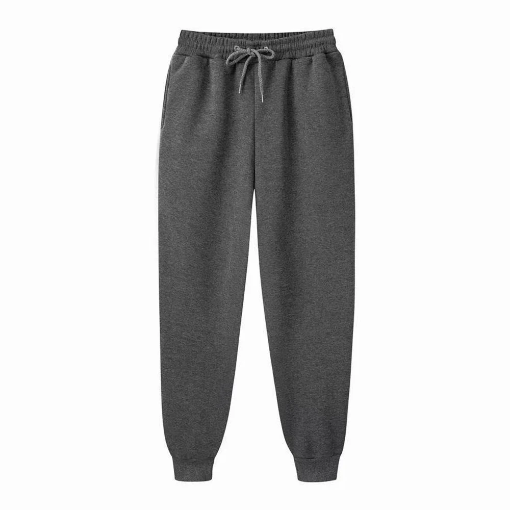 Men Women Sweatpants Spring Autumn Fleece Pants Sport Long Pants Casual Drawstring Pockets Trousers Oversize Sweatpants Couple