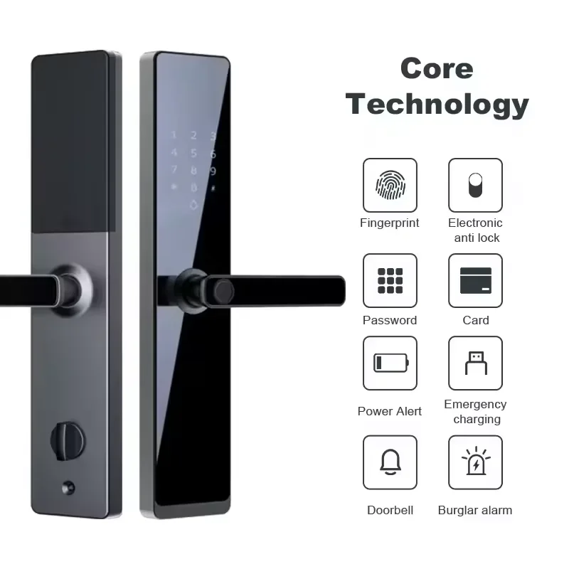 OEM Custom Safety TTlock Hotel Intelligent Lock Manufacturers Smart Door Lock for Apartment Building