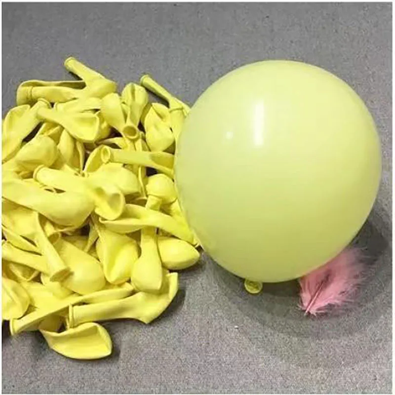 

Yellow Balloons 100/200pcs 5" Latex Birthday Balloon Party Decoration Holiday Kids Water polo Baby Shower art modeling supplies