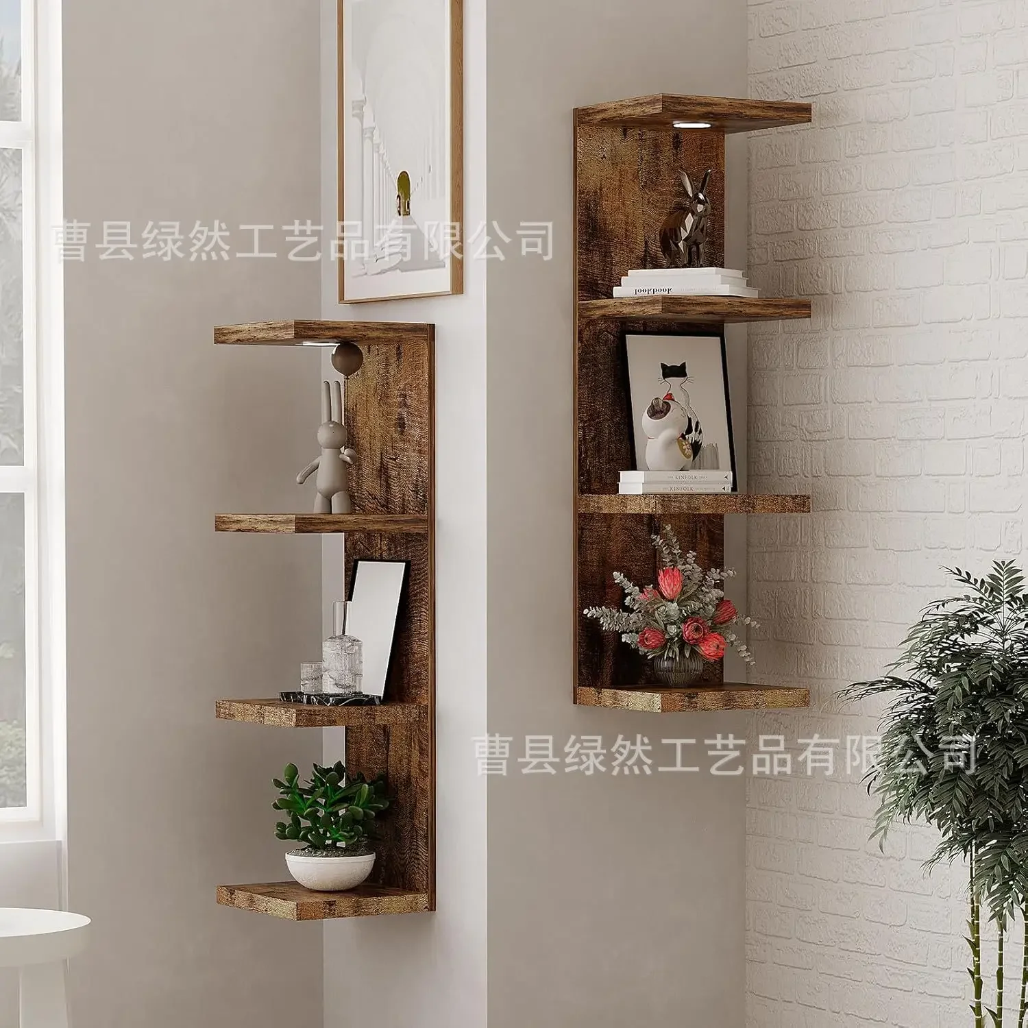 Cross-border hot-selling wall shelves Multi-layer shelves can be used for bedroom, living room, decorative shelves, display orna