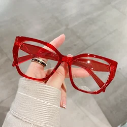 Vintage Women's Glasses Frame Thick Eyeglass Female Grade Glasses 0 Diopter Prescription Myopia Frames Oculos De Grau Feminino
