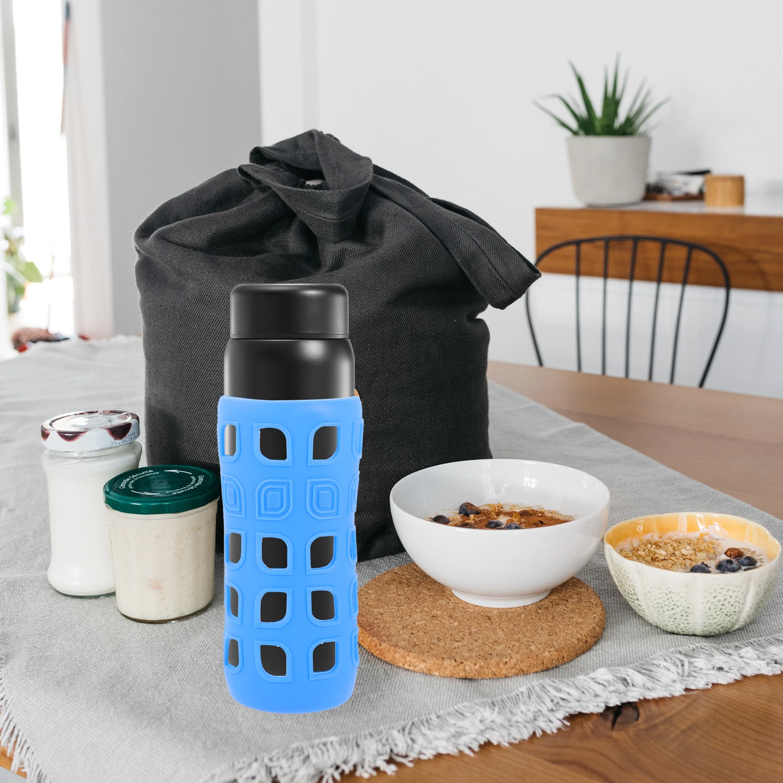 

4 Pcs Scratch-resistant Cup Cover Round Silicone Bottle Holder Covers Glass Sleeve Silica Gel Baby Water Protector Protective