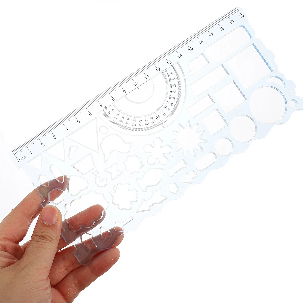 

3 Pcs Stationery Ruler Drawing Template Geometric Tool Ever-changing Student Gift