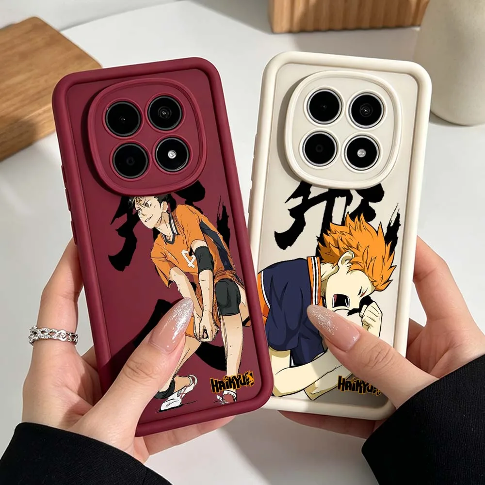 Haikyuu Handsome Phone Case For Xiaomi Redmi Note 15 14 13 12 11 10 14S 11S Pro Plus 5G Eye Ladder Silicone Cover view 2