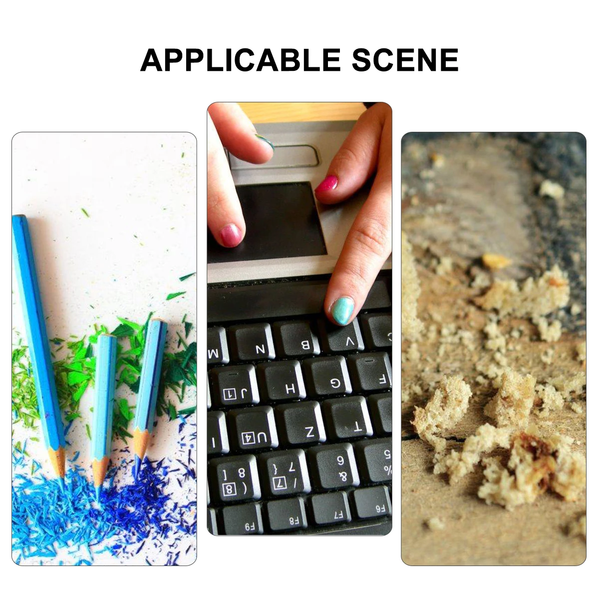 

Mini Vacuum Cleaner Handheld Portable Desk Cleaner for Computer Dust Collector Desktop Cleaning Tool Small Size Plastic Material