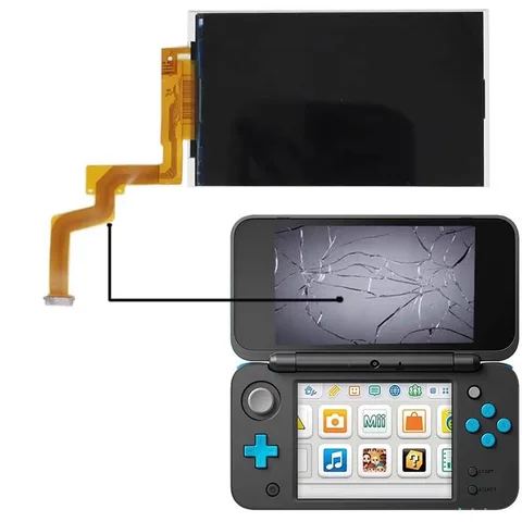 Original Top LCD Replacement For New 2DS XL For New 2DS LL Upper Lcd Screen No Dead Piexl