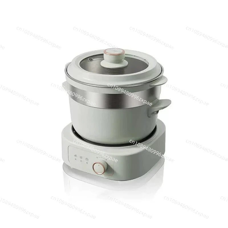 2.5L Electric Hot Pot Multifunction Cooking Pot Fast Heating Dorm Cooker Fry Steam Boil All in One