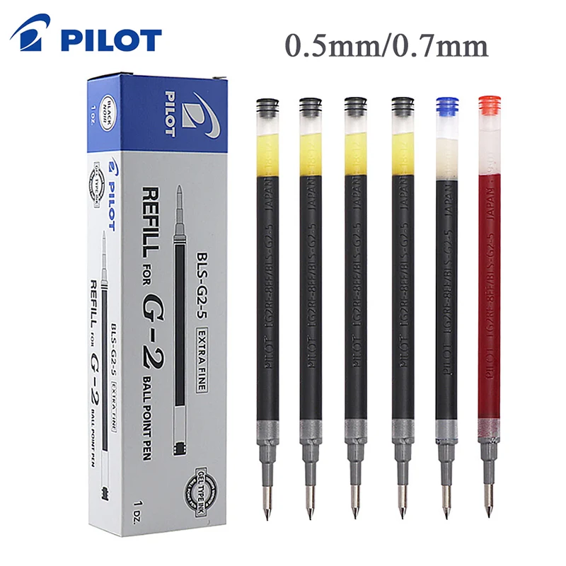 6 Pcs Japan Pilot Gel Pen Refill BLS-G2 for Pilot Juice Up Gel Ink Refill 0.5/0.7mm Office Writing Stationery School Supplies