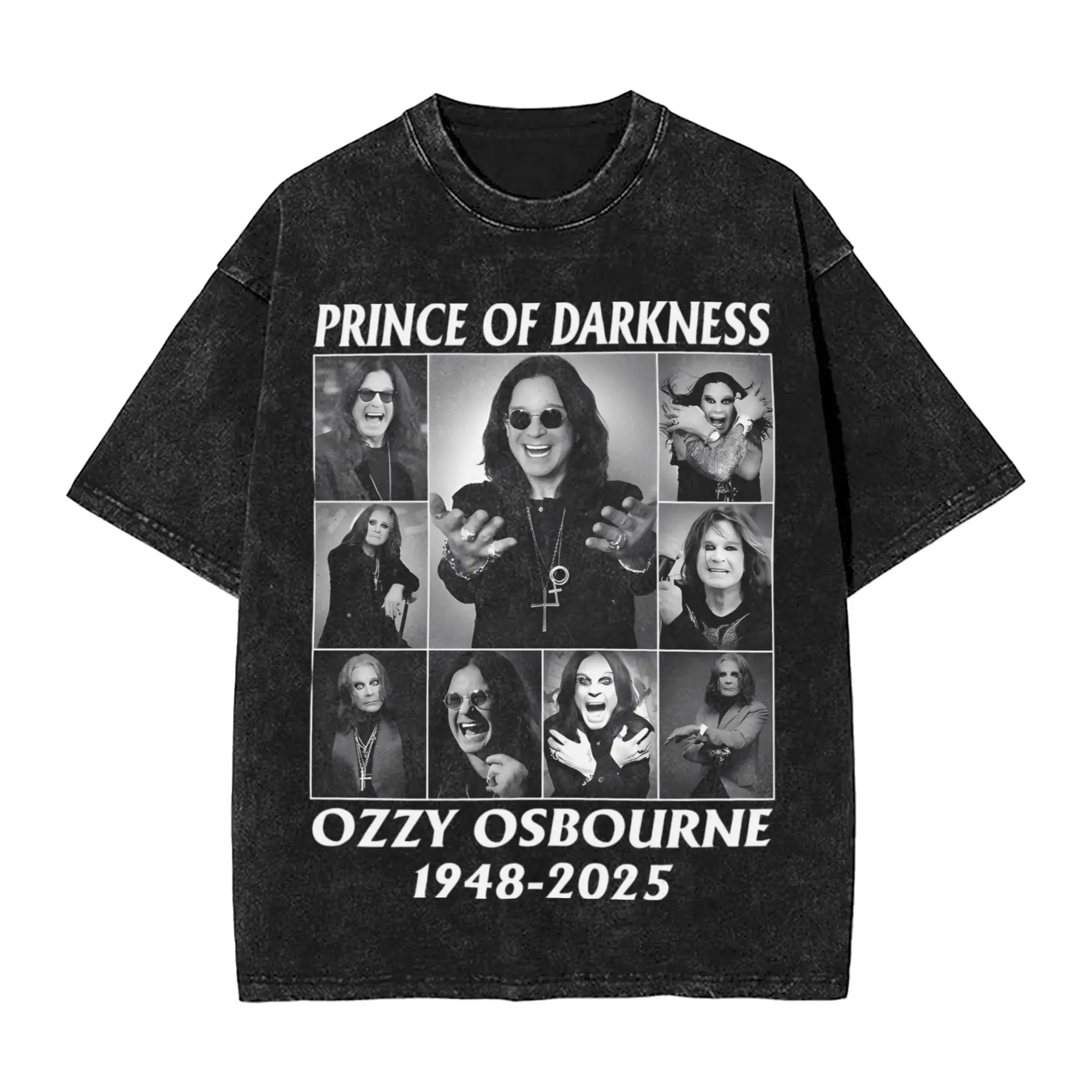 

Rock Music Ozzy Osbourne Princess Of Darkness T Shirt for Men Cotton Vintage T-Shirt Crew Neck Tee Shirt Short Sleeve Clothing
